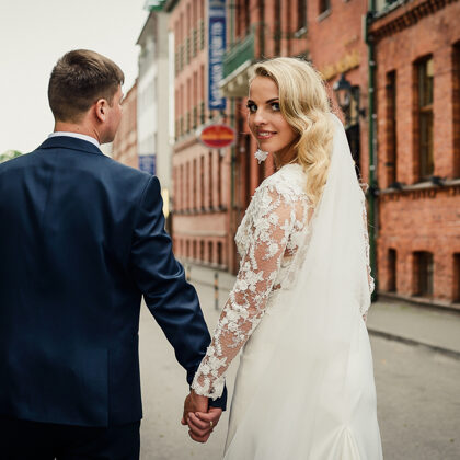 Vestuvių fotosesija Kauno senamiestis