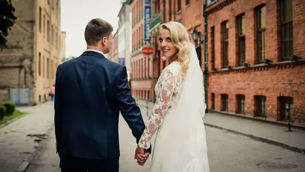 Vestuvių fotosesija Kauno senamiestis