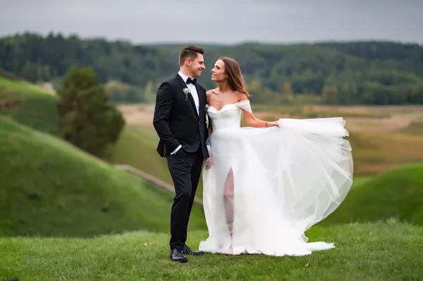 Vestuvių fotografavimas Kernavės piliakalniai